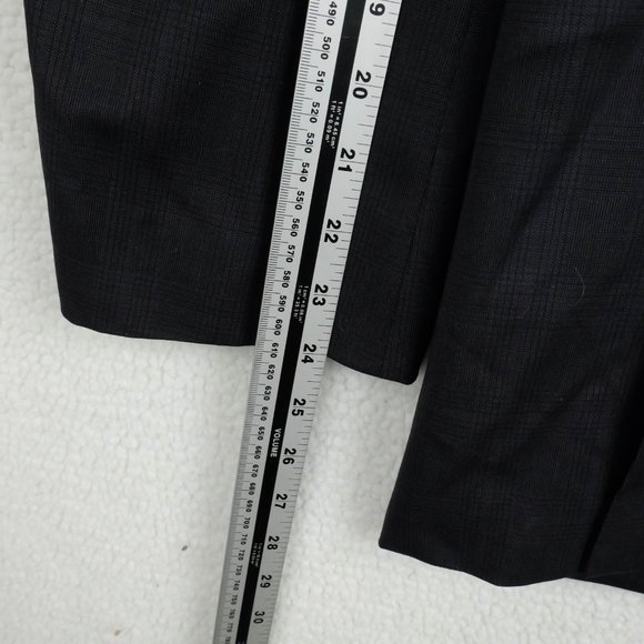 Joseph Abboud Blazer Jacket Mens 48R Black Check Super 120s Wool Slim Fit - Picture 10 of 16